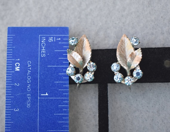 Krementz Floral Rhinestone Necklace and Earrings … - image 5