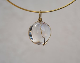 Faux Pools Of Light Pendant Necklace One of a Kind