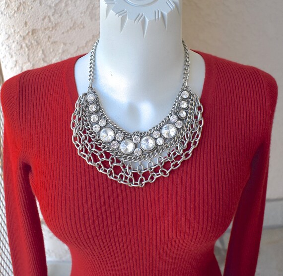 Headlight Rivoli Rhinestone Interlocking Chain Bi… - image 3