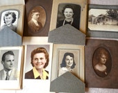 Lot of 8 Vintage Cabinet Card Photos