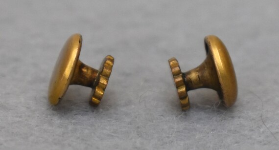 Gold Filled Etched Shirt Studs or Cufflinks Victo… - image 5