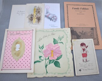 Ephemera Lot of Eight Mid Century Vintage