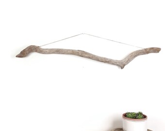 43.5" Thick, Curvy, Weathered Driftwood Branch
