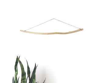 36" Curved, Minimal Driftwood Branch