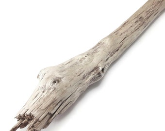 40" Very Thick, Straight Driftwood Branch With Flat Back