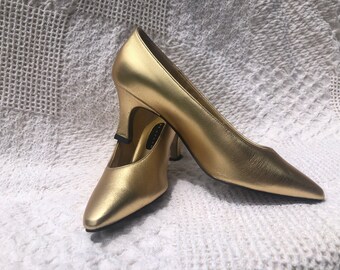 vintage gold shoes