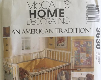 Patrones Nursery Decor Sewing Pattern Mccalls 5795 Crib Bumper