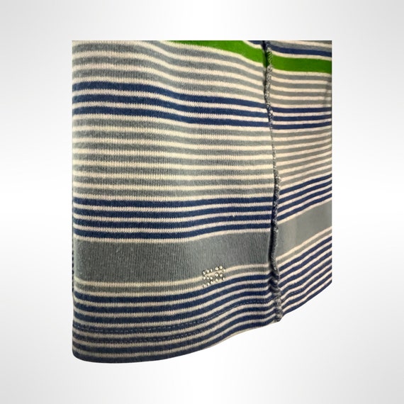 Vtg Sonia Rykiel Paris Blue Striped Cotton Sweate… - image 3