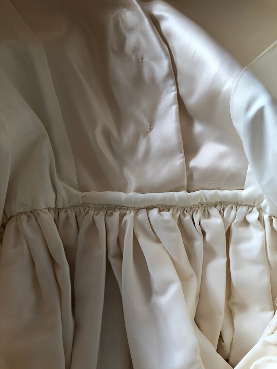 Mid Century New Look Silk Taffeta Day Dress Tonal… - image 8