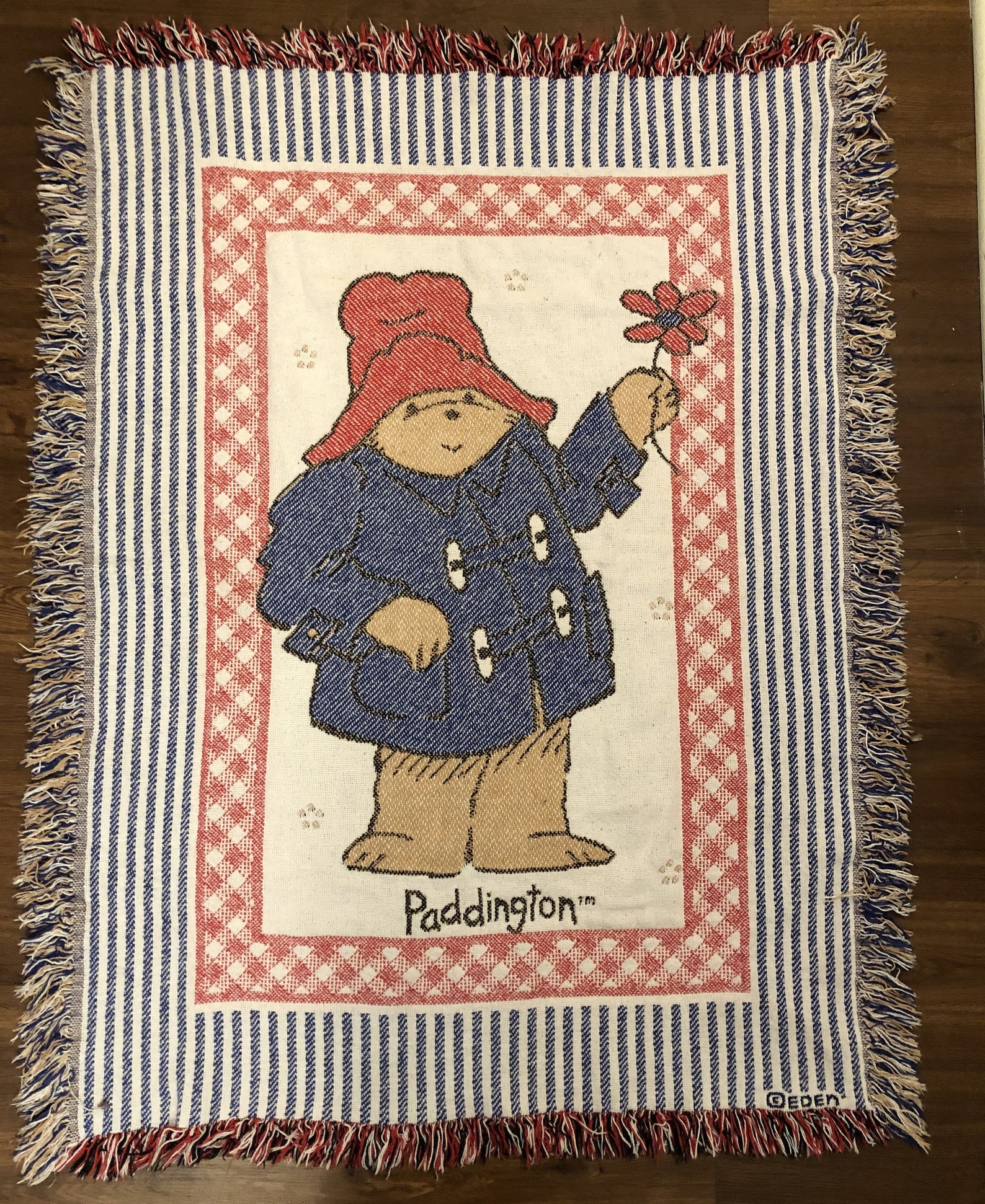 Paddington Bear Baby Blanket Throw Tapestry Nursery Décor by Etsy