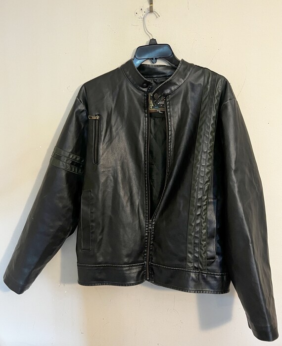 Whispering Smith Black Racing Leather Jacket (L)