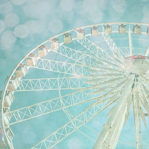 Dreamy Ferris Wheel Art, Orange County, Fair, California, Carnival Art Print, Summer Art, Carnival Ride, Landscape, Photography, Canvas Art