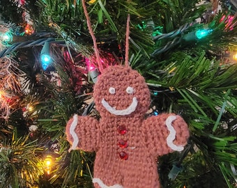 Crochet Gingerbread Christmas Ornament