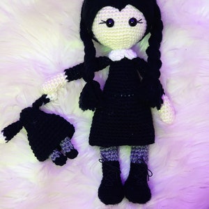 Wednesday Adams Inspired Doll
