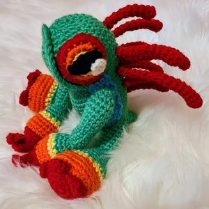 Crochet World of Warcraft inspired Murloc Amigurumi