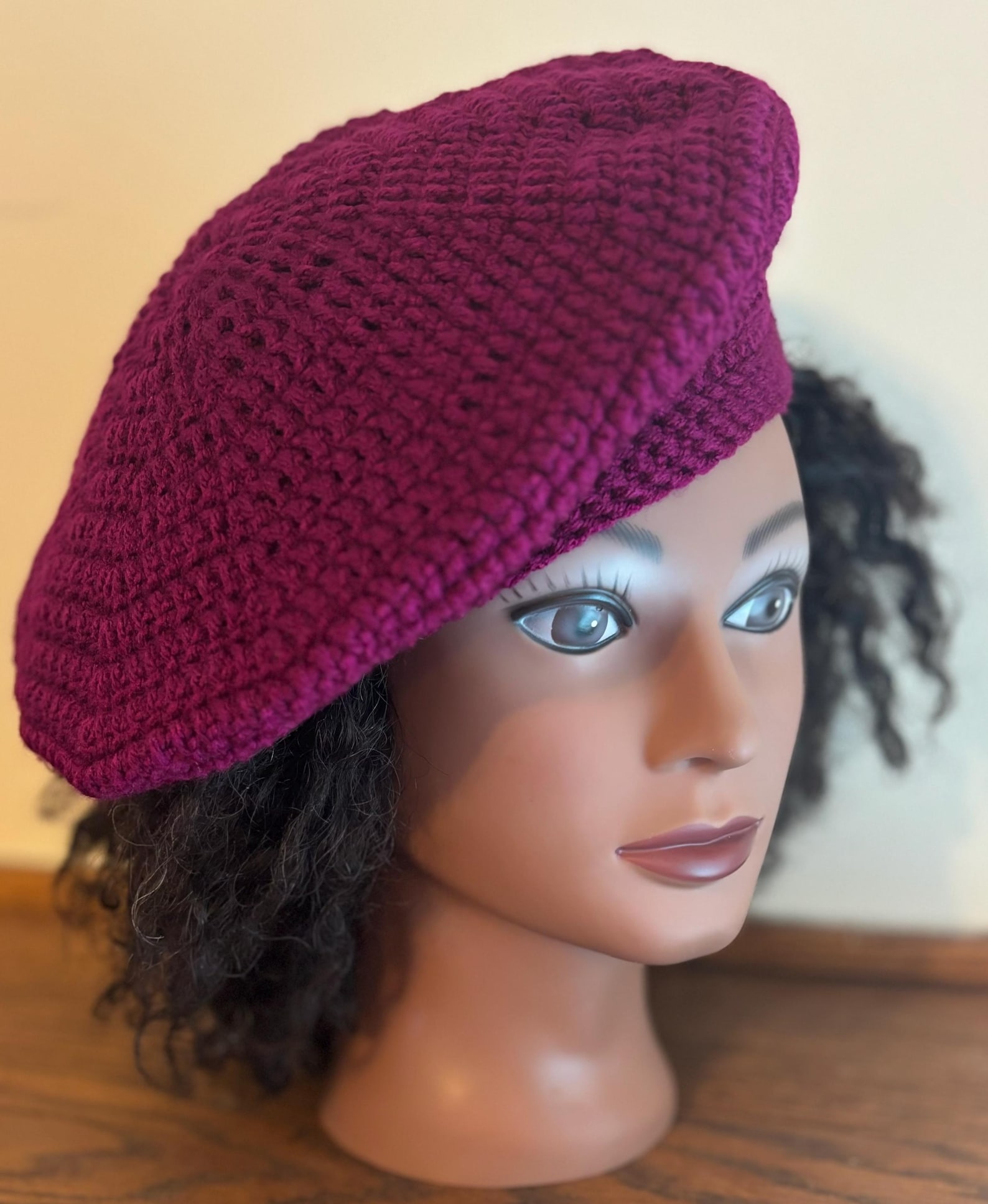 Crochet Raspberry Beret - Etsy