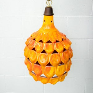 Midcentury Ceramic Hanging Pendant Lamp image 1