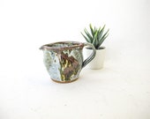 Small Vintage Glazed Ceramic Creamer Pitcher