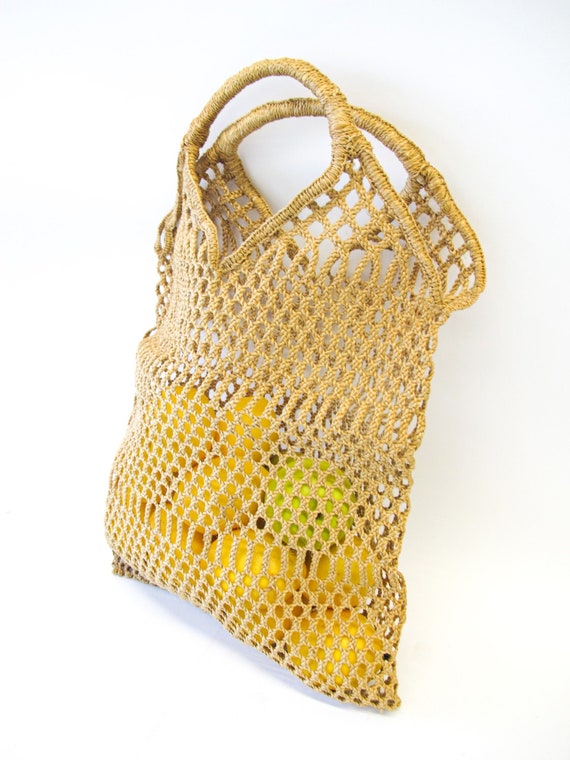 Woven Jute Market Mini Bag - image 2