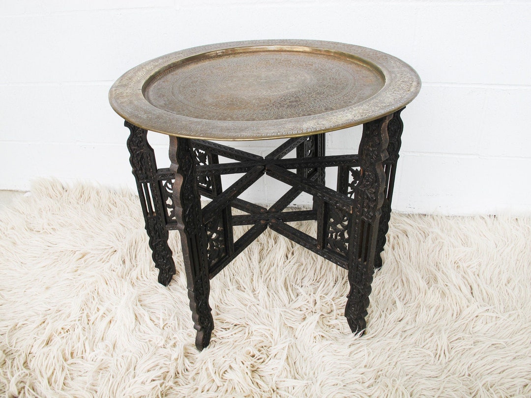 Brass on sale folding table