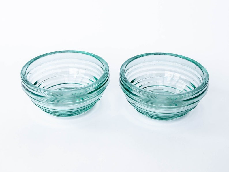Art Deco Glass Bowls Set of 2 Anchor Hocking