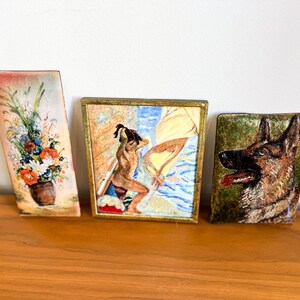 Painted Enameled Metal Art each sold separately image 2