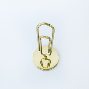 Large Brass Paper Clip image 7