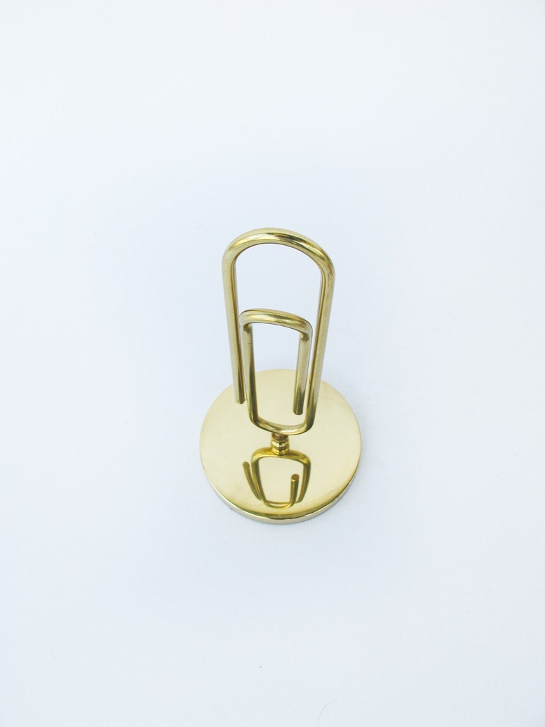 Large Brass Paper Clip image 7