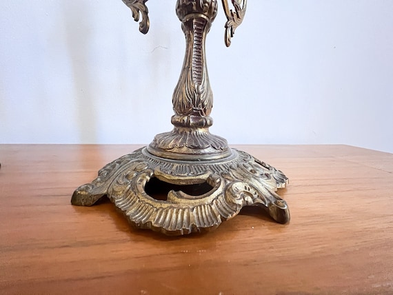 アンティーク 真鍮製 燭台 キャンドル立て 2本セット アンティーク真鍮製燭台 2個セット - Etsy 日本