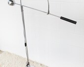 Robert Sonneman Style - Mid-Century Solid Chrome Swivel Oribiter Floor Lamp