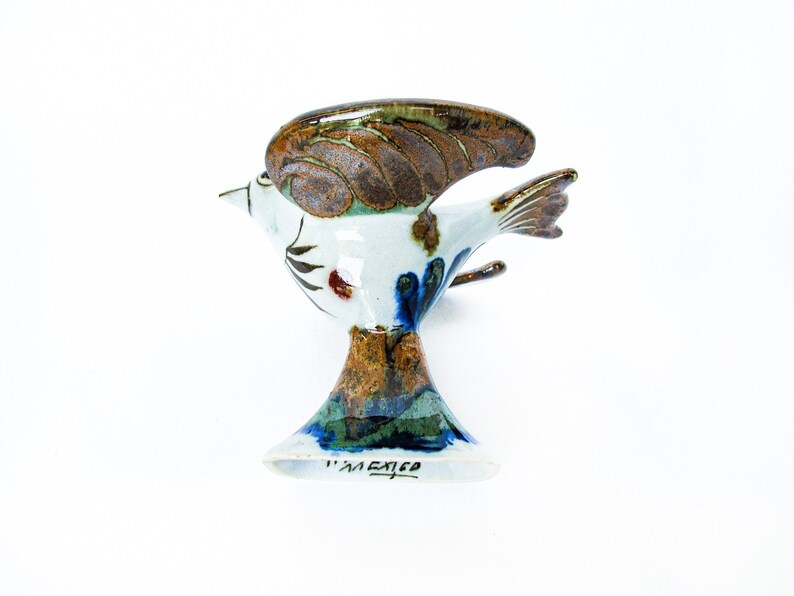 Tonala Hand Painted Ceramic Bird From Mexico by Ken Edwards image 8