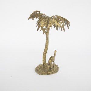 Brass Palm Tree and Camel Jewelry Holder Organizer image 5