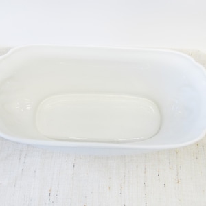 Large Italian White Ceramic Serving Bowl with Lions Heads image 5