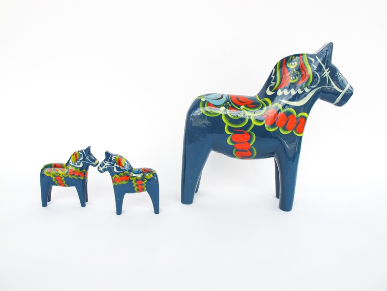 Olsson Swedish Wood Dala Horses Each Sold Separately image 6