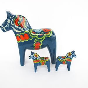 Olsson Swedish Wood Dala Horses Each Sold Separately image 1