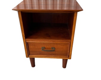 Midcentury Wood Bedside Table Nightstand