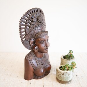 Balinese Hand Carved Wood Feminine Figure by KlungKung image 2