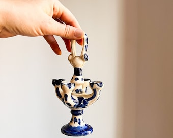 Small Ceramic Prayer Candle Holder