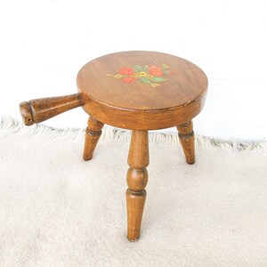 Japanese Wood Milk Stool L Segundo CA image 6