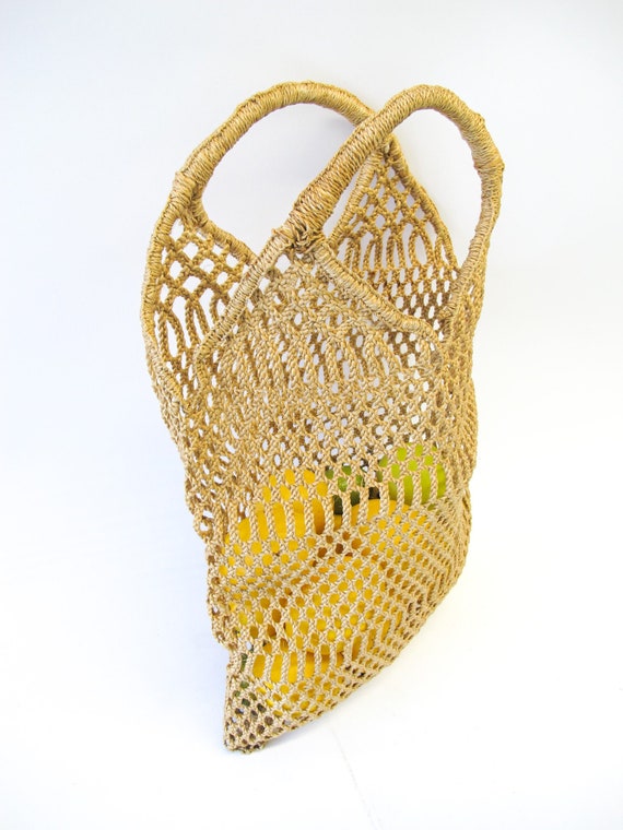 Woven Jute Market Mini Bag - image 4