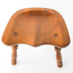 Cushman Style Carved Seat Stool image 2