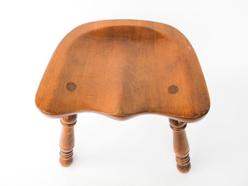 Cushman Style Carved Seat Stool image 2
