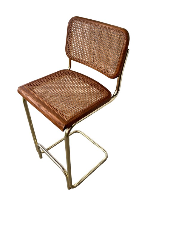 Set of 2 Vintage Metal Marcel Breuer Cesca Style Bar Stools sold as a Set Rare Etsy Canada