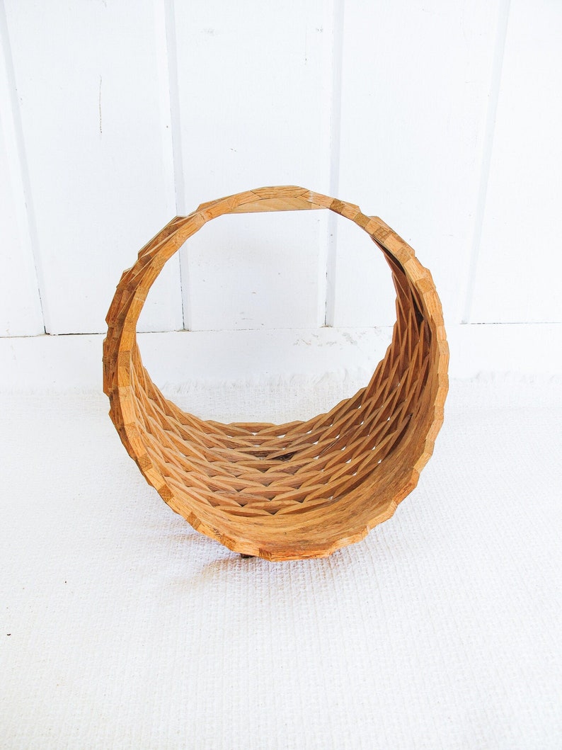 Hanging Wood Basket image 4