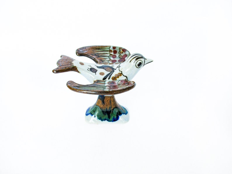 Tonala Hand Painted Ceramic Bird From Mexico by Ken Edwards image 3