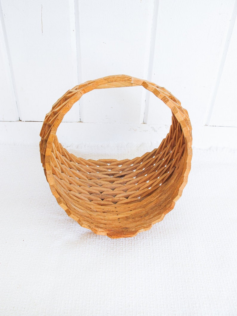 Hanging Wood Basket image 6