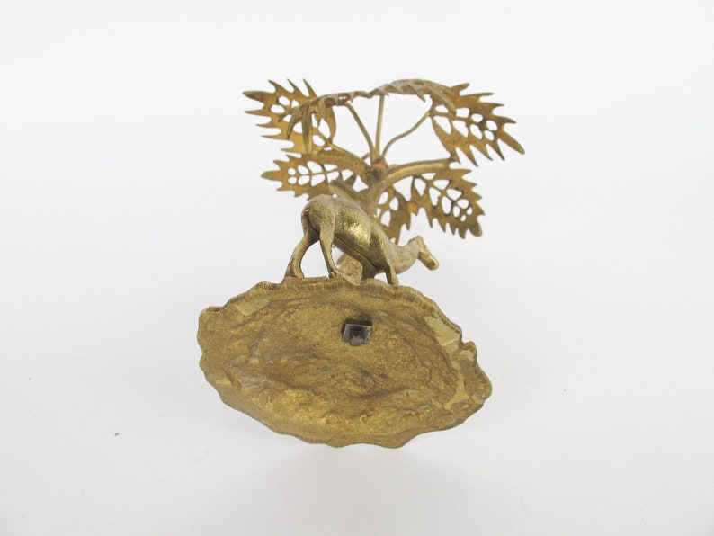 Brass Palm Tree and Camel Jewelry Holder Organizer image 10