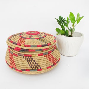 Woven Storage Basket with Lid image 9