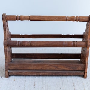 Teak Magazine Storage Rack image 5