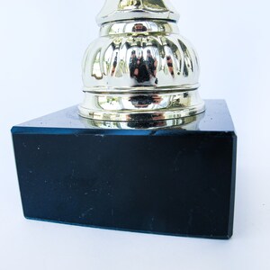 Ski Trophy on Black Marble Base